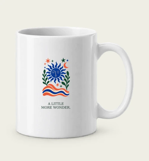 A Little More Wonder digital mug design preview