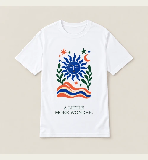 A Little More Wonder digital tee design preview