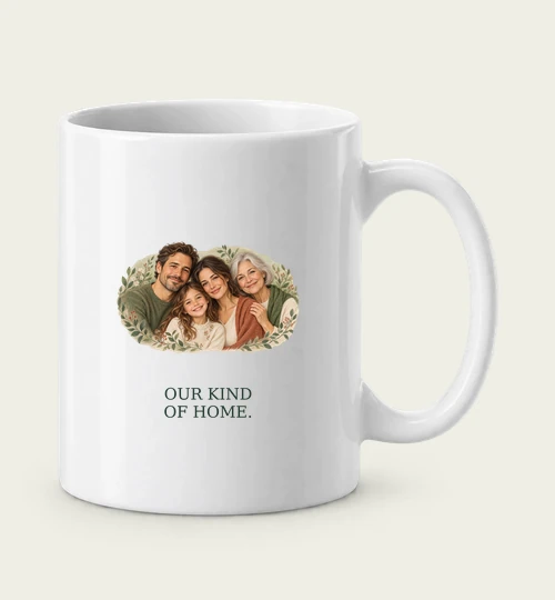 Our Kind of Home digital mug design preview