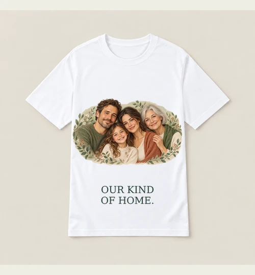 Our Kind of Home digital tee design preview