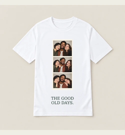 The Good Old Days digital tee design preview