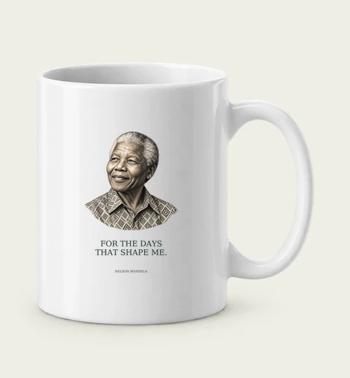 Nelson Mandela digital mug design preview