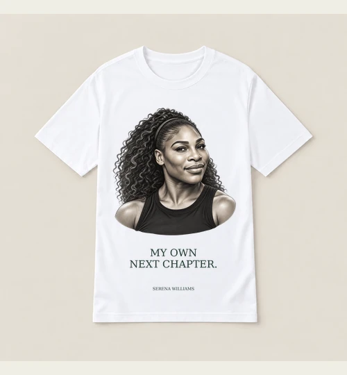 Serena Williams digital tee design preview
